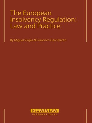 cover image of The European Insolvency Regulation